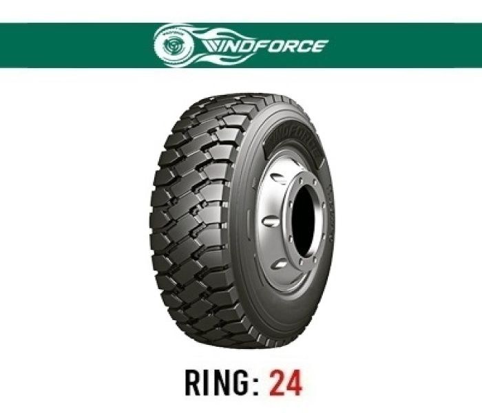 لاستیک ویندفورس 12.00R24 مدل WD2088 ، تولید 2024 (20لا) ، هر یک حلقه
