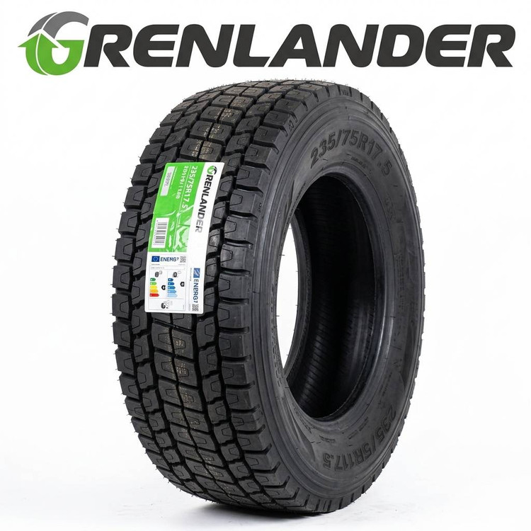 لاستیک گرین لندر 235/75/17.5 گل عقب DD678 ، تولید 2026 ، 18 لایه ، هر یک حلقه